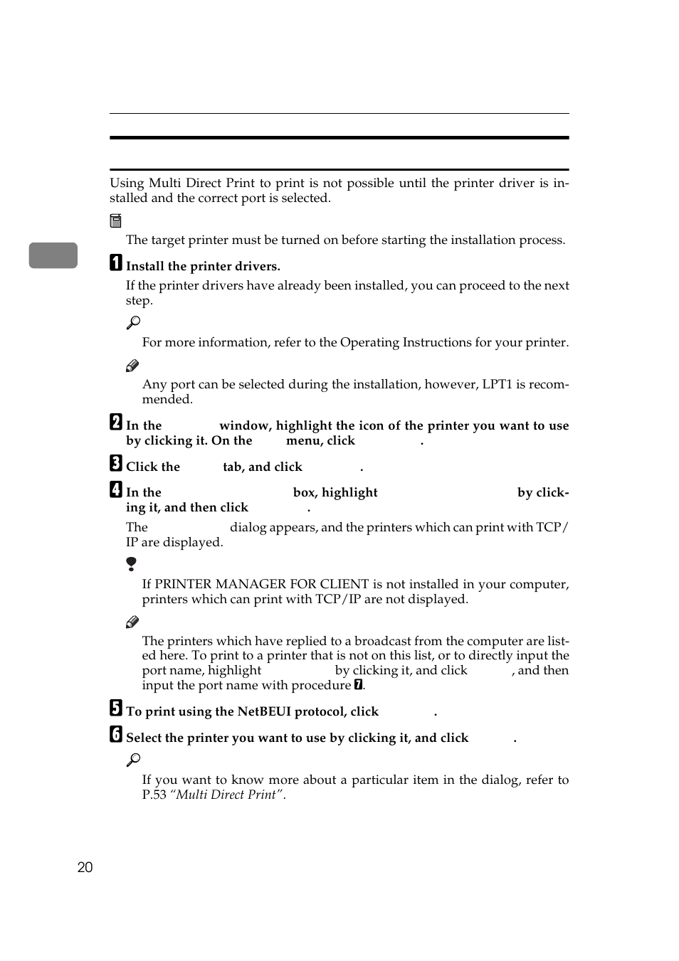 Setting up the printer driver | Ricoh Aficio Copy Machine 180 User Manual | Page 255 / 595