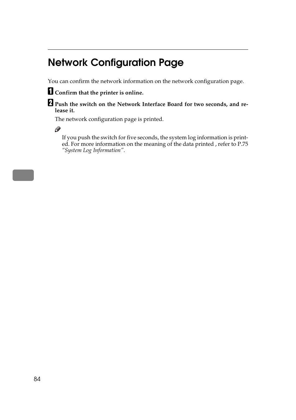 5network configuration page | Ricoh Aficio Copy Machine 180 User Manual | Page 319 / 595