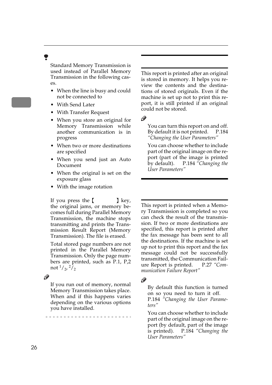 P.26 “trans | Ricoh Aficio Copy Machine 180 User Manual | Page 411 / 595
