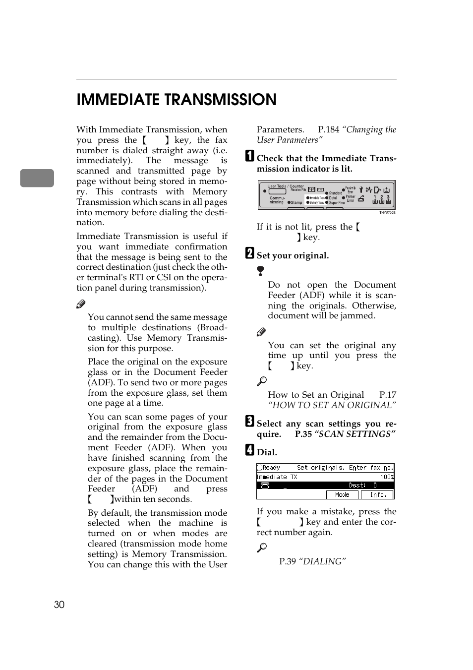 2immediate transmission | Ricoh Aficio Copy Machine 180 User Manual | Page 415 / 595