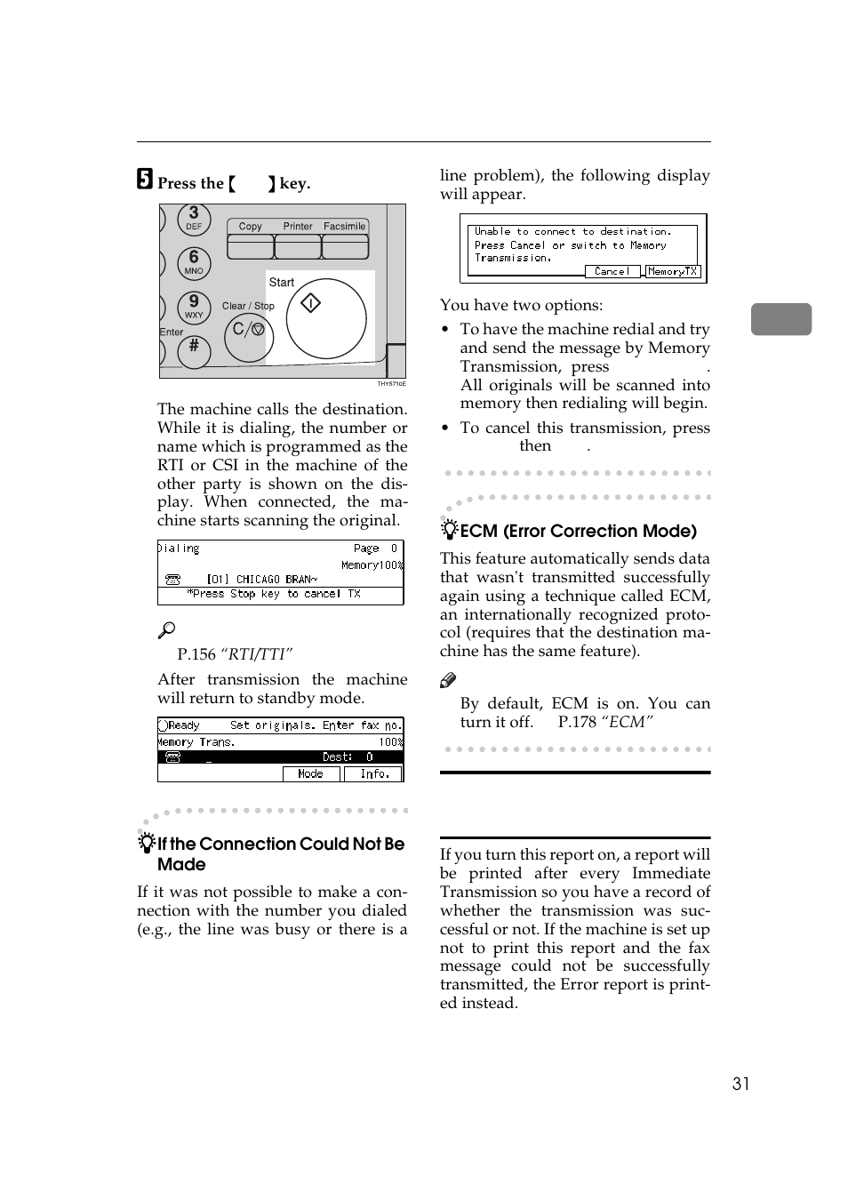 Changing to facsimile mode | Ricoh Aficio Copy Machine 180 User Manual | Page 416 / 595