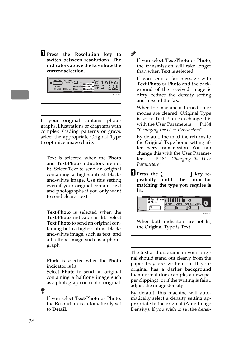 Original type, Image density (contrast) | Ricoh Aficio Copy Machine 180 User Manual | Page 421 / 595