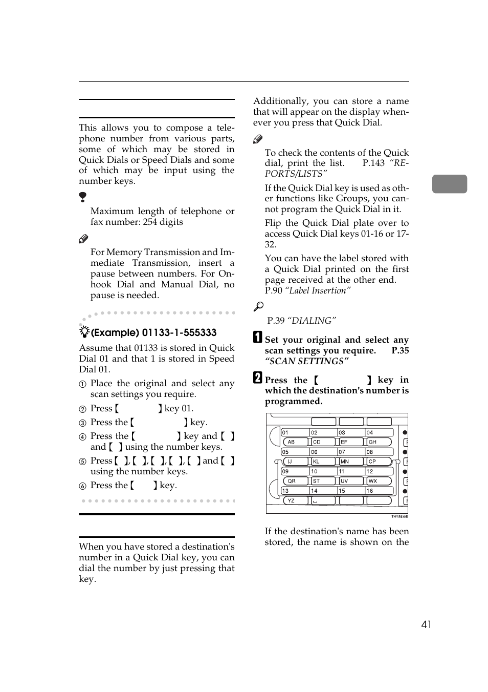 Quick dials | Ricoh Aficio Copy Machine 180 User Manual | Page 426 / 595