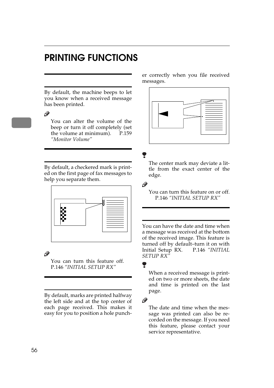 Command list, 3printing functions, Print completion beep | Checkered mark, Center mark, Reception time | Ricoh Aficio Copy Machine 180 User Manual | Page 441 / 595
