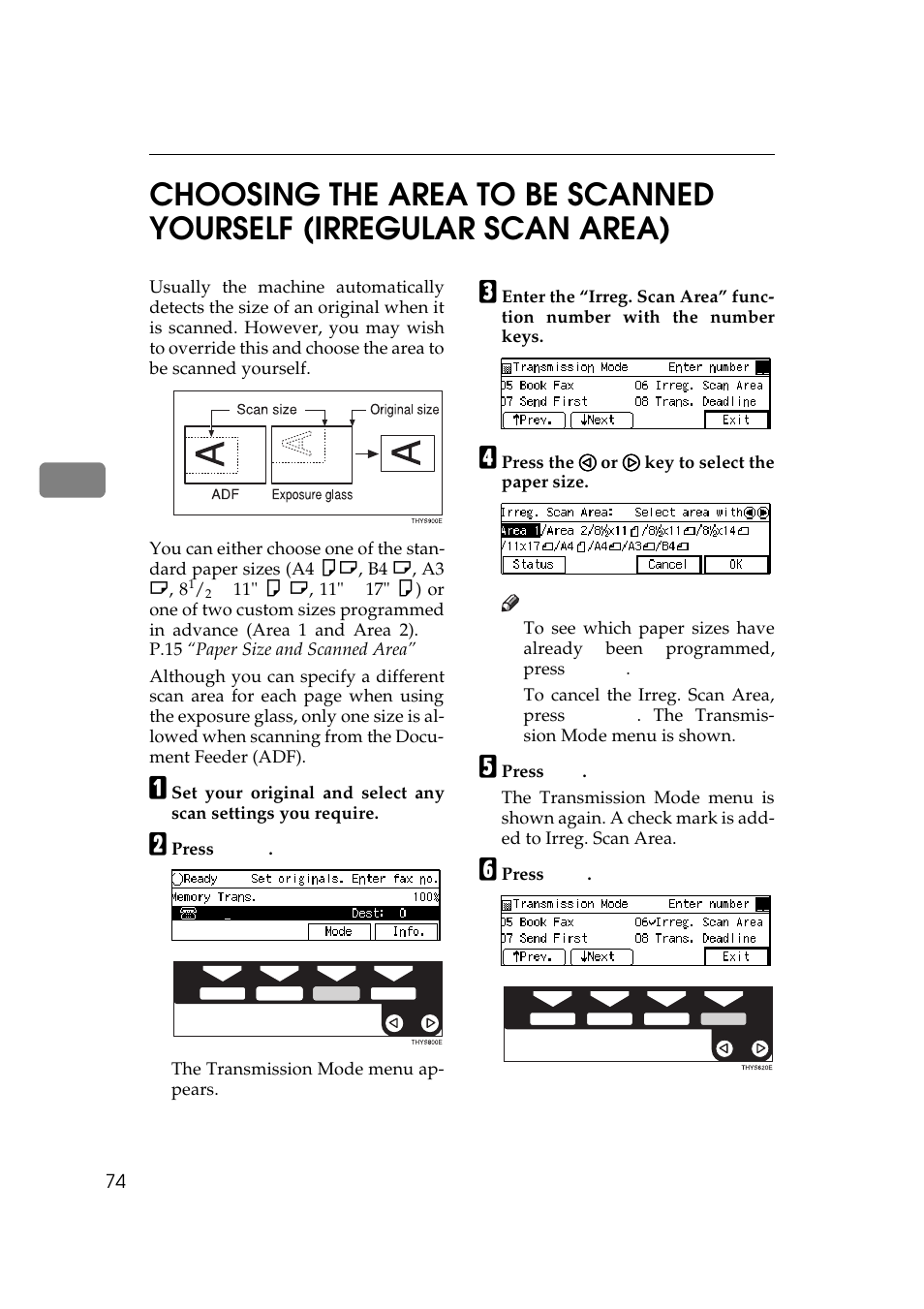 Isely, P.74 “choosing | Ricoh Aficio Copy Machine 180 User Manual | Page 459 / 595