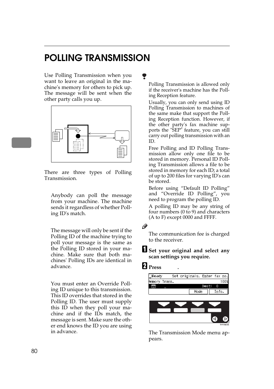 4polling transmission | Ricoh Aficio Copy Machine 180 User Manual | Page 465 / 595