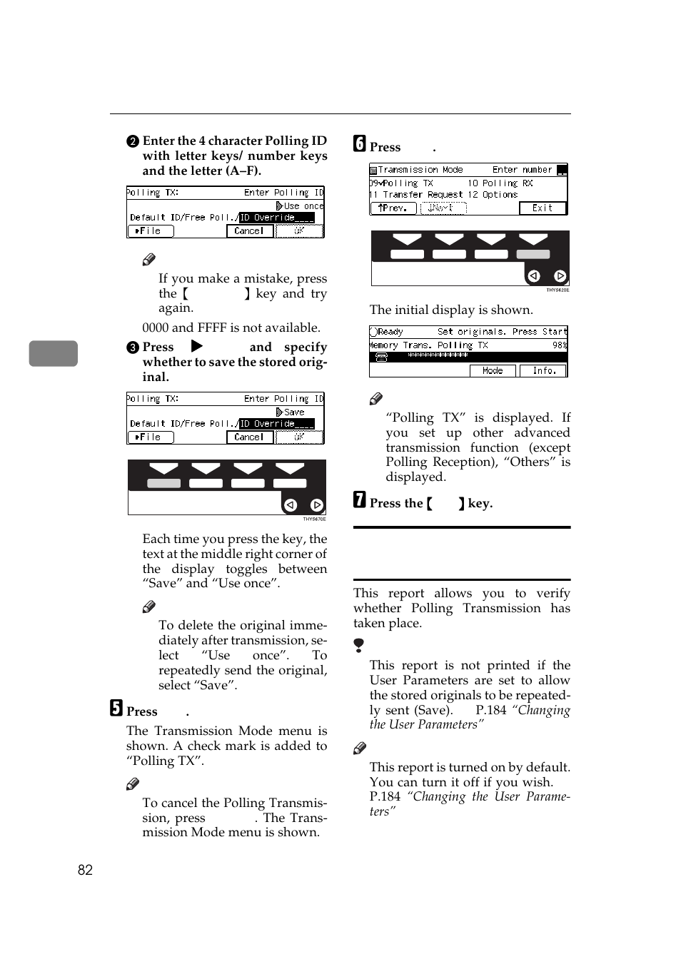 Polling transmission clear report | Ricoh Aficio Copy Machine 180 User Manual | Page 467 / 595