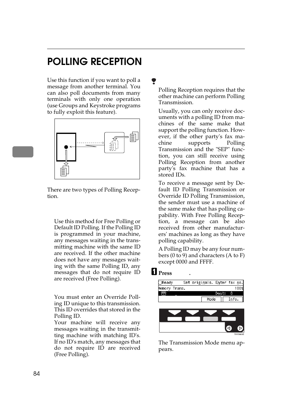 4polling reception | Ricoh Aficio Copy Machine 180 User Manual | Page 469 / 595