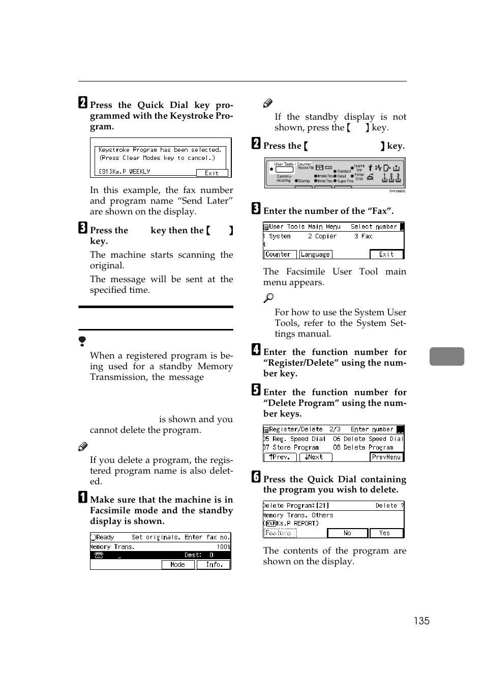 Deleting a keystroke program | Ricoh Aficio Copy Machine 180 User Manual | Page 520 / 595