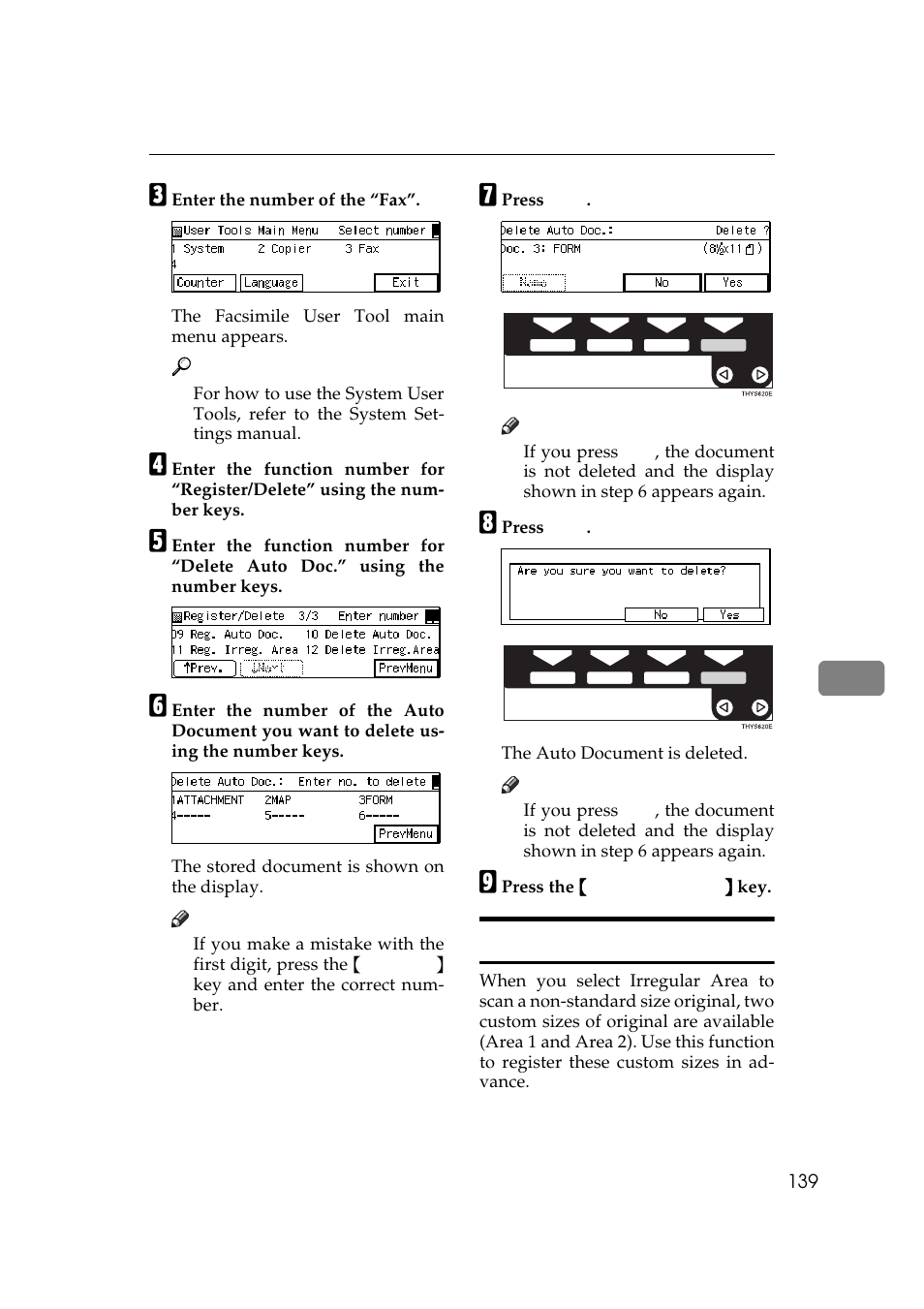 Registering irregular area | Ricoh Aficio Copy Machine 180 User Manual | Page 524 / 595