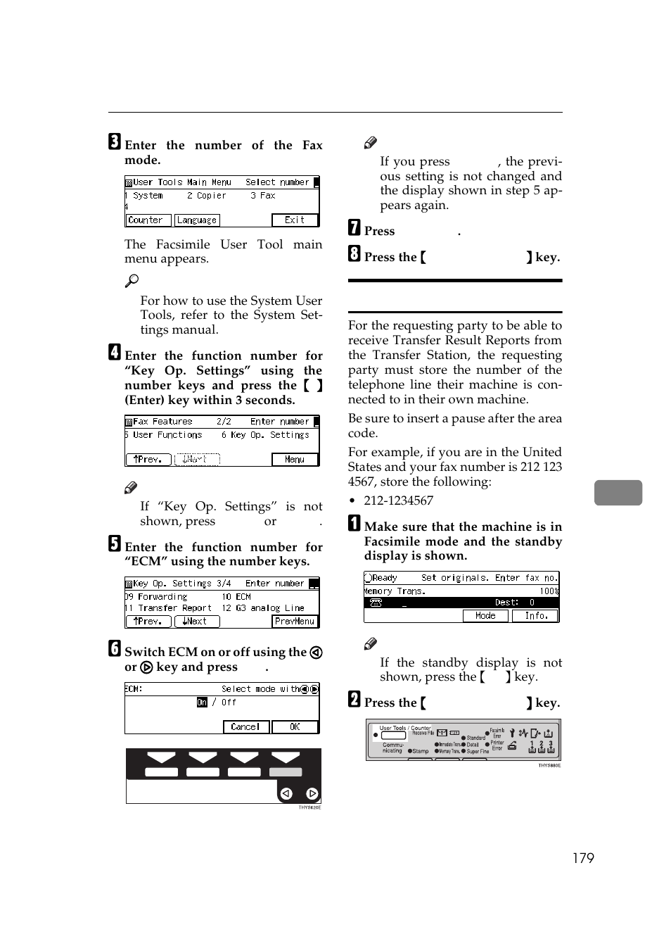 P.179 “transfer re- port, Transfer report | Ricoh Aficio Copy Machine 180 User Manual | Page 564 / 595