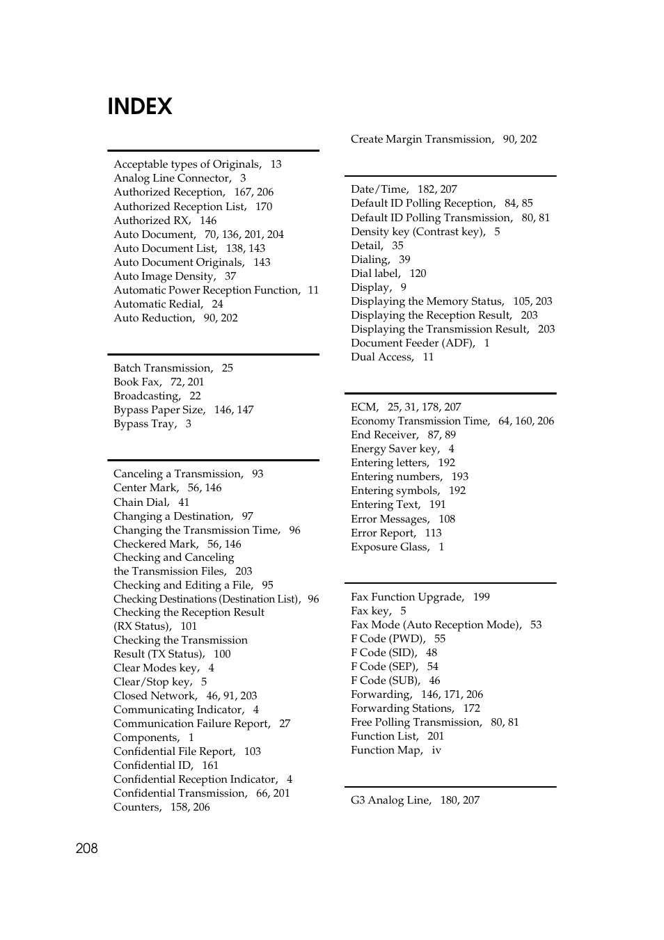 Index | Ricoh Aficio Copy Machine 180 User Manual | Page 593 / 595