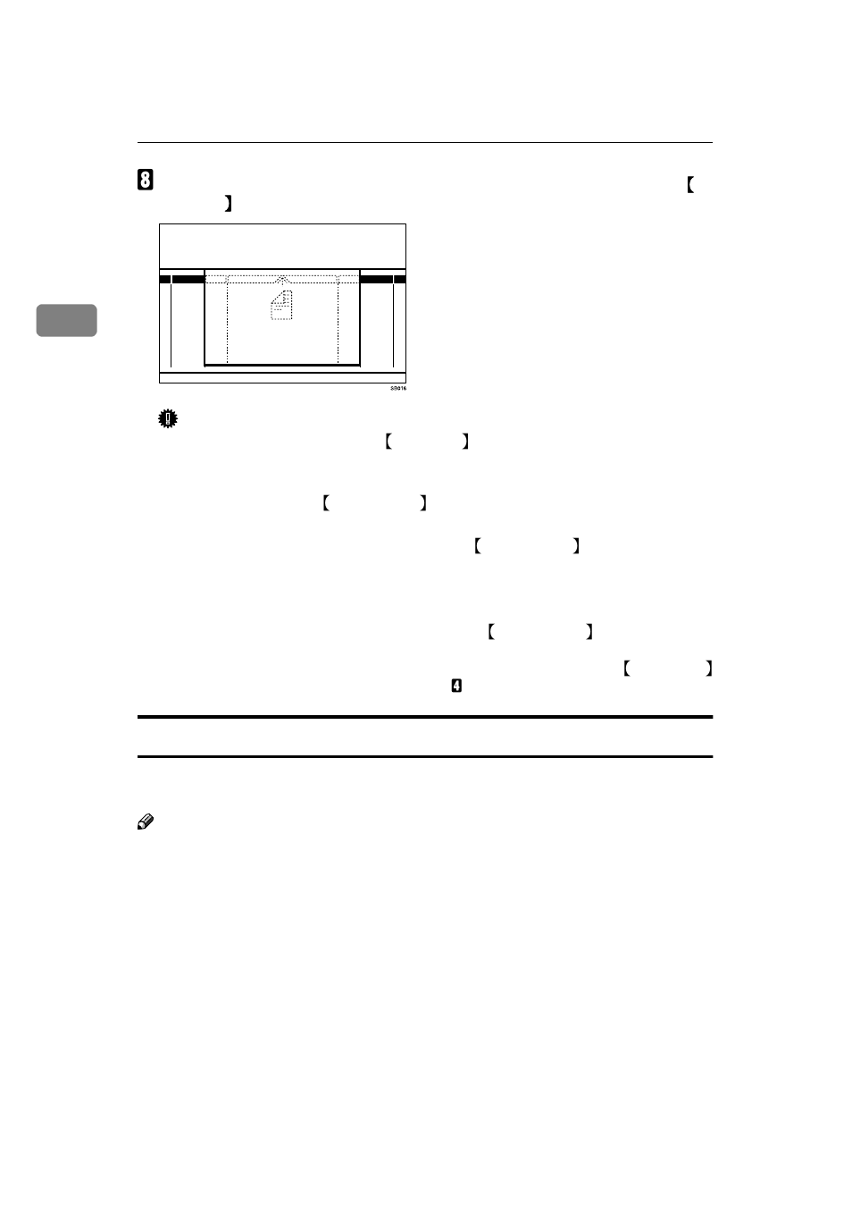 Graphic, To cancel copying, press the, If you make copy without pressing the | Once you set the cut length and press the, Preset cutting | Ricoh FW770 User Manual | Page 34 / 92