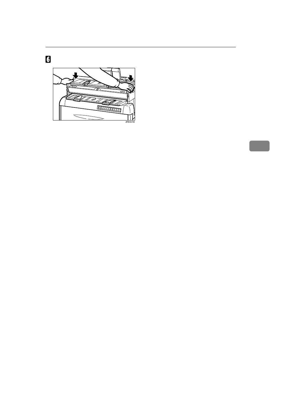 F close the upper unit | Ricoh FW770 User Manual | Page 59 / 92
