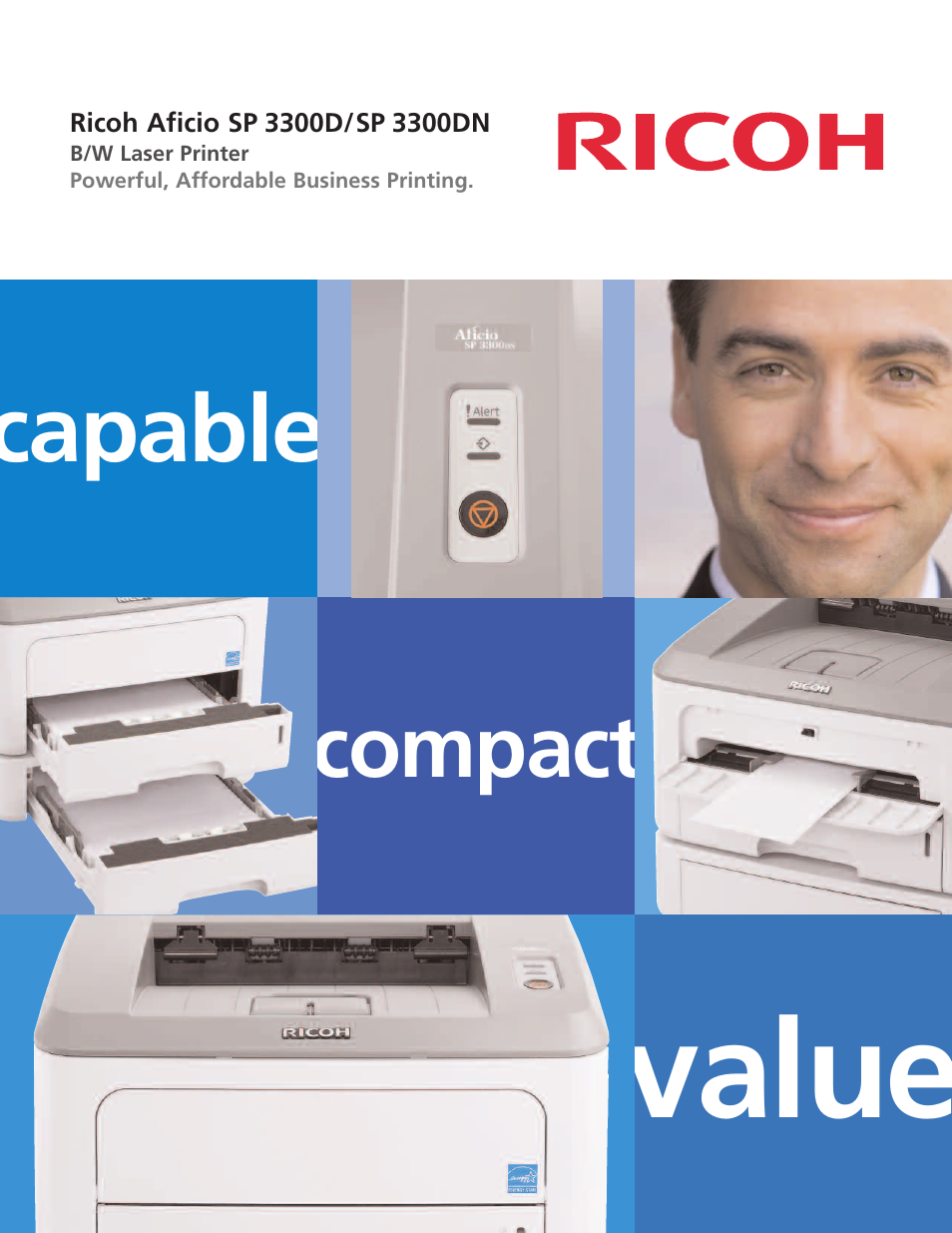 Ricoh Aficio SP 3300D User Manual | 2 pages