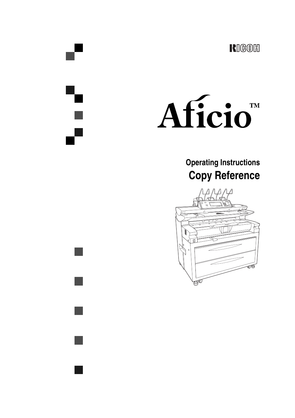 Ricoh Aficio 470W User Manual | 184 pages
