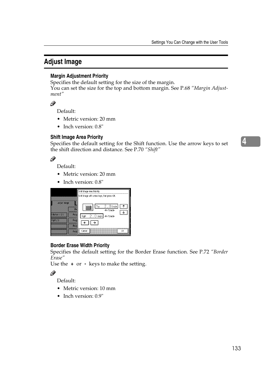 Adjust image | Ricoh Aficio 470W User Manual | Page 153 / 184