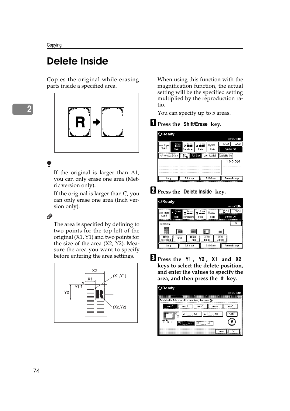 2delete inside | Ricoh Aficio 470W User Manual | Page 94 / 184