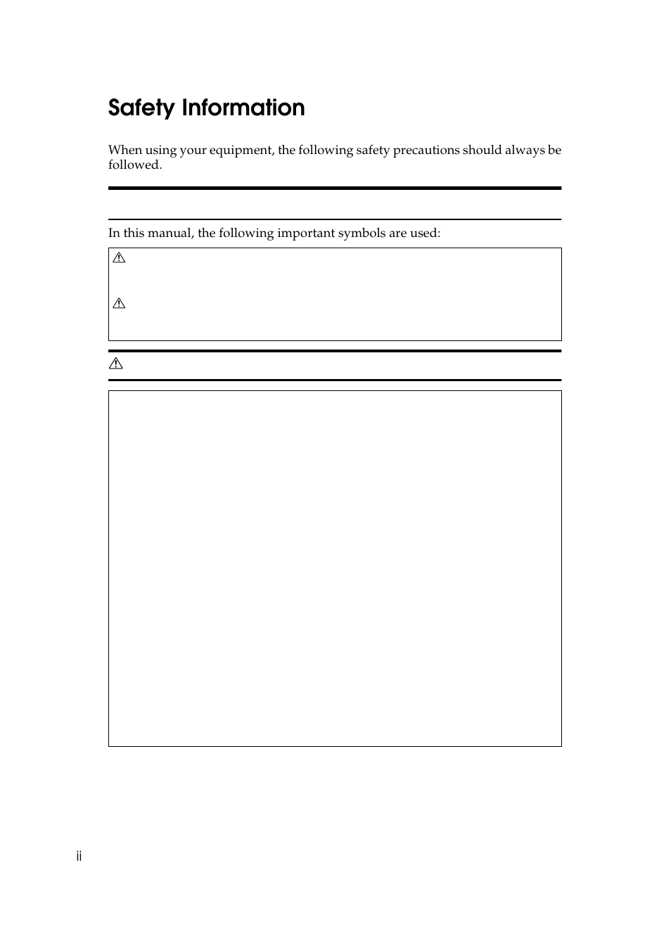 Safety information, Safety during operation | Ricoh AP306 User Manual | Page 4 / 144