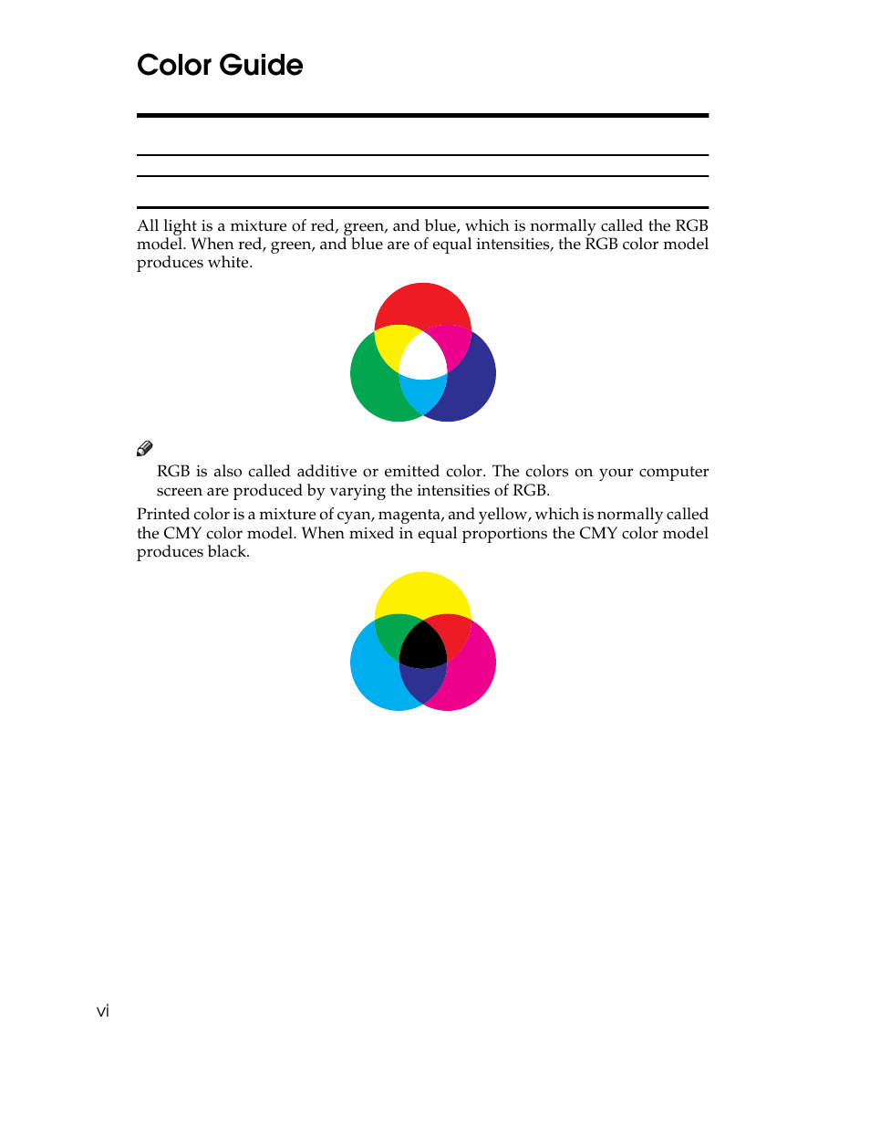 Color guide, Color printing basics | Ricoh AP305 User Manual | Page 14 / 156