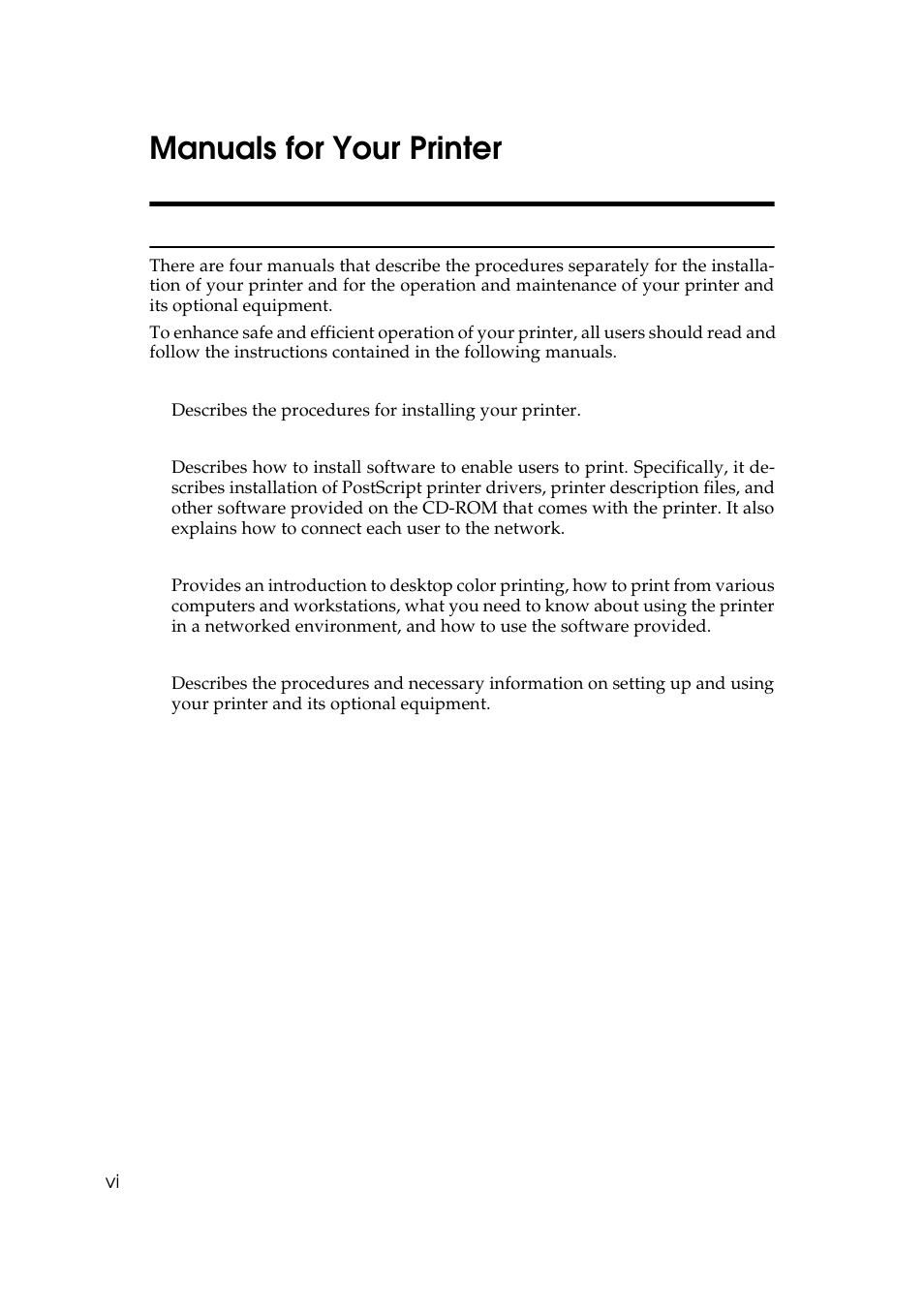 Manuals for your printer | Ricoh AP505 User Manual | Page 14 / 80