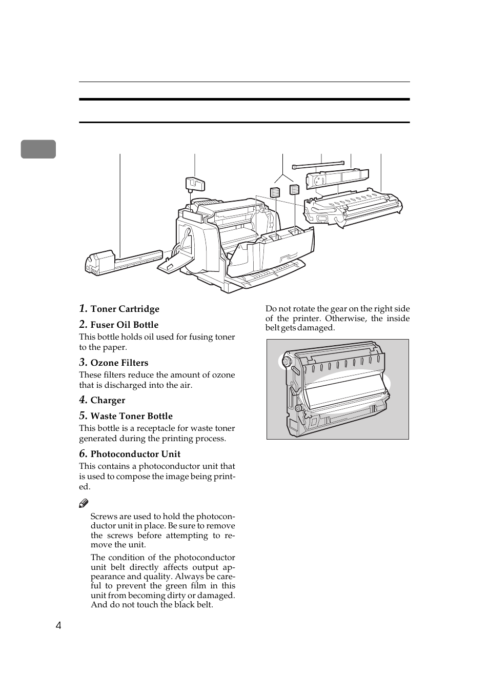 Interior | Ricoh AP505 User Manual | Page 22 / 80