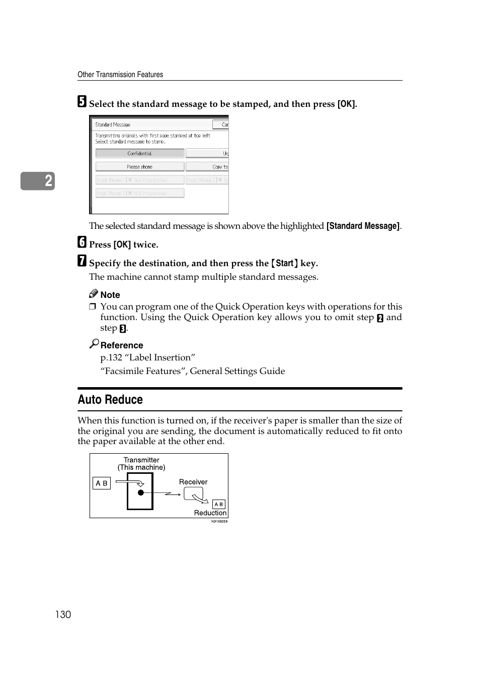 Auto reduce | Ricoh 7500 User Manual | Page 140 / 292