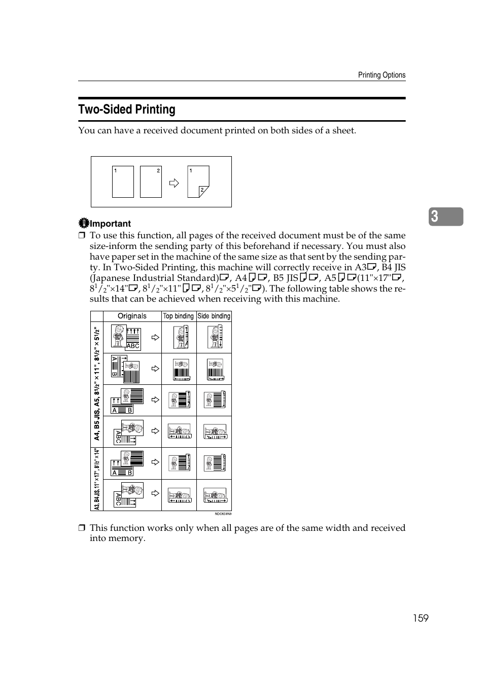 Two-sided printing | Ricoh 7500 User Manual | Page 169 / 292