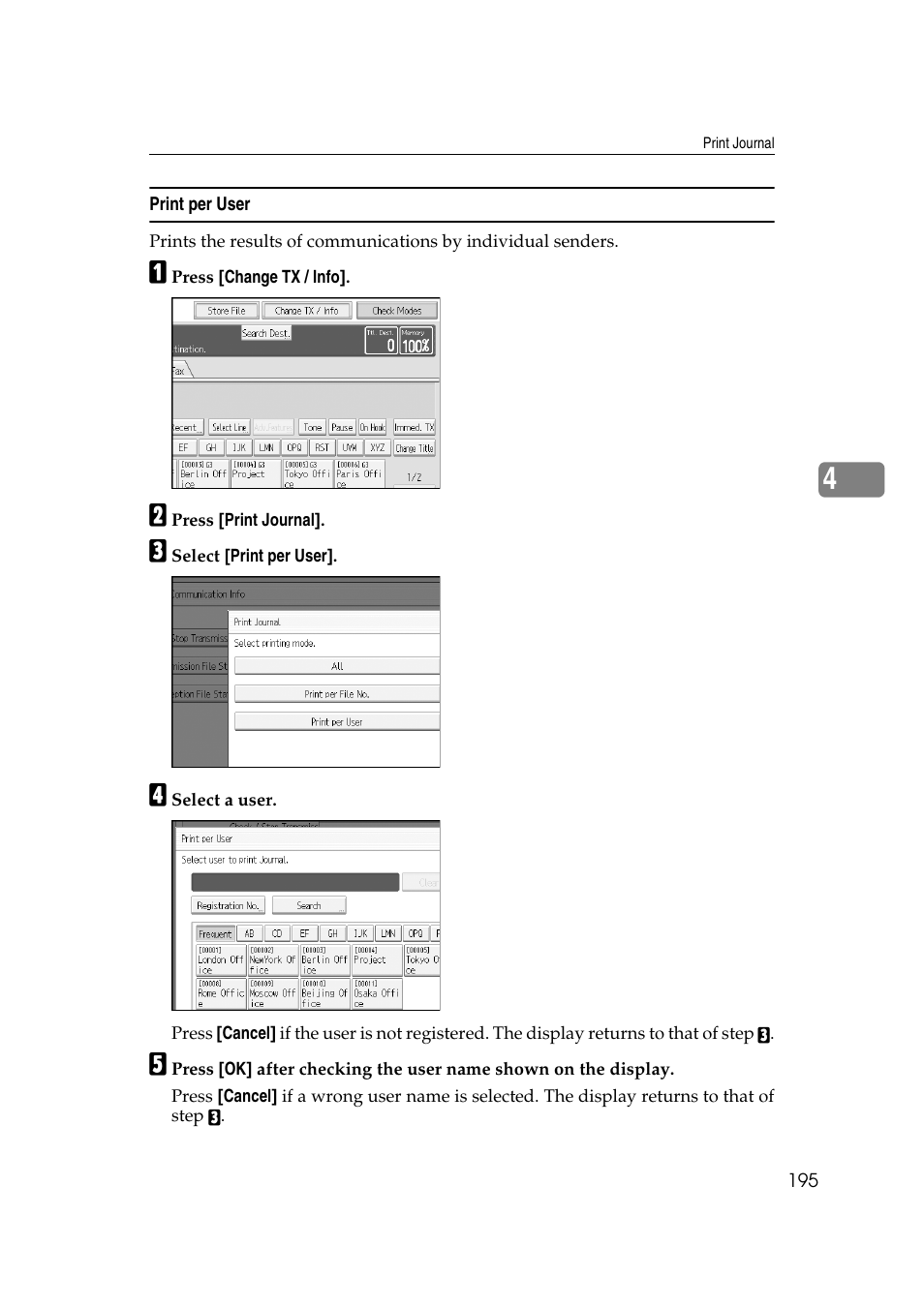 Print per user | Ricoh 7500 User Manual | Page 205 / 292