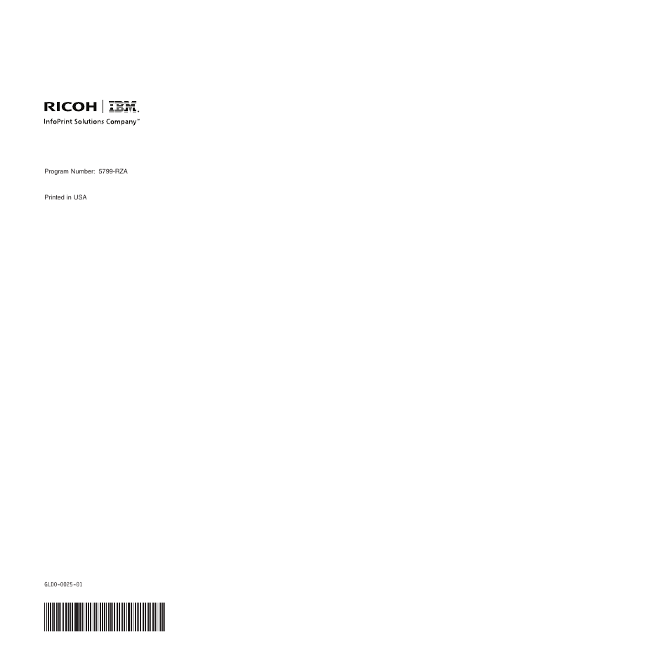 Ricoh INFOPRINT XT GLD0-0025-01 User Manual | Page 202 / 202