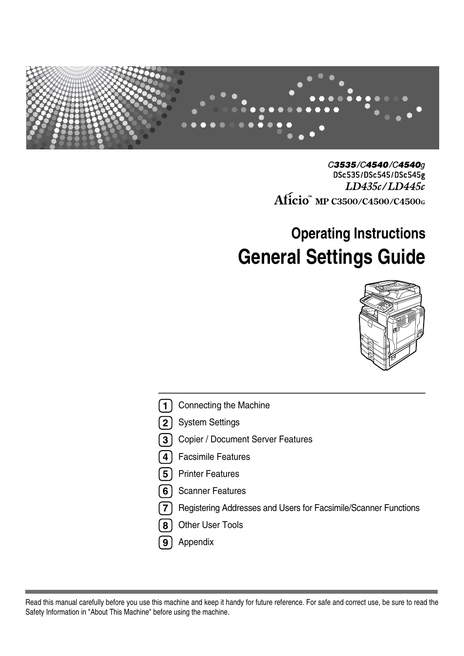 Ricoh LD435c User Manual | 325 pages