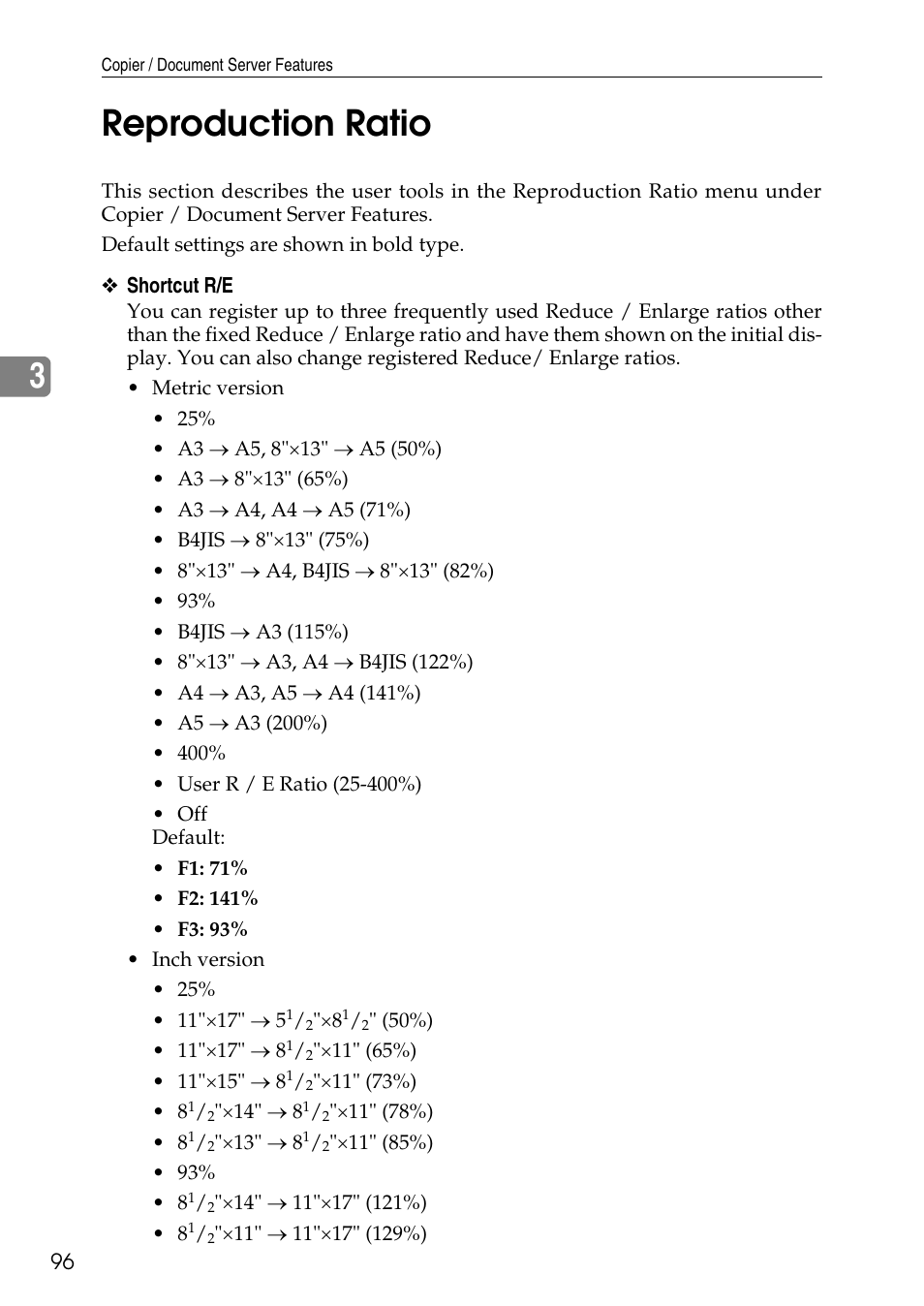 Reproduction ratio, 3reproduction ratio | Ricoh LD435c User Manual | Page 104 / 325
