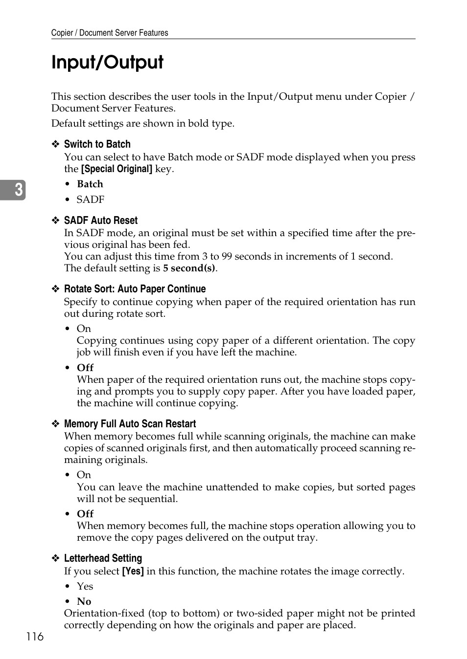 Input/output, 3input/output | Ricoh LD435c User Manual | Page 124 / 325