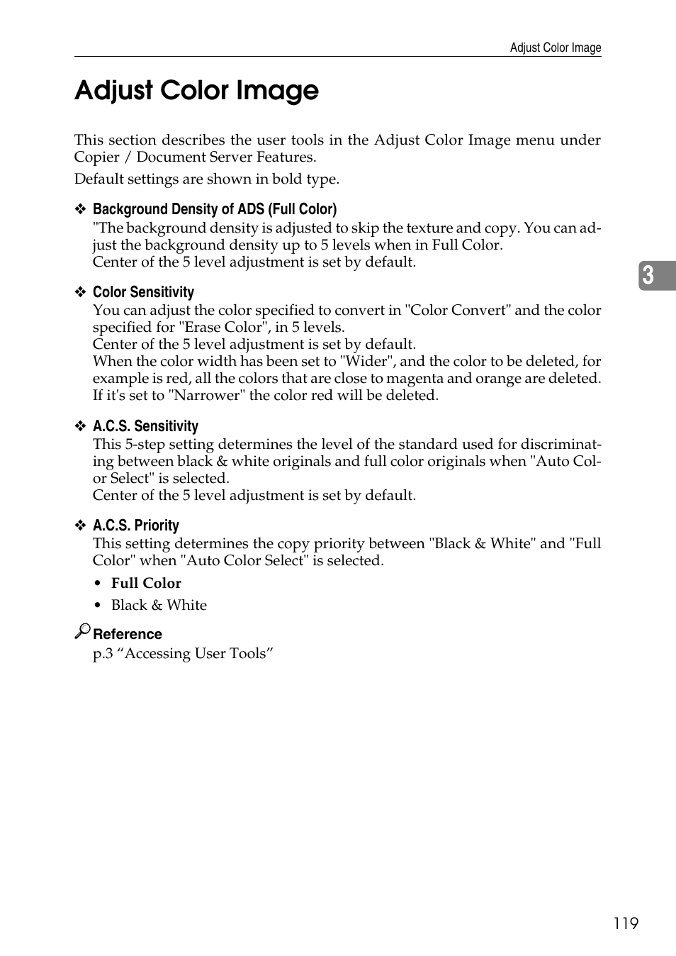 Adjust color image, 3adjust color image | Ricoh LD435c User Manual | Page 127 / 325