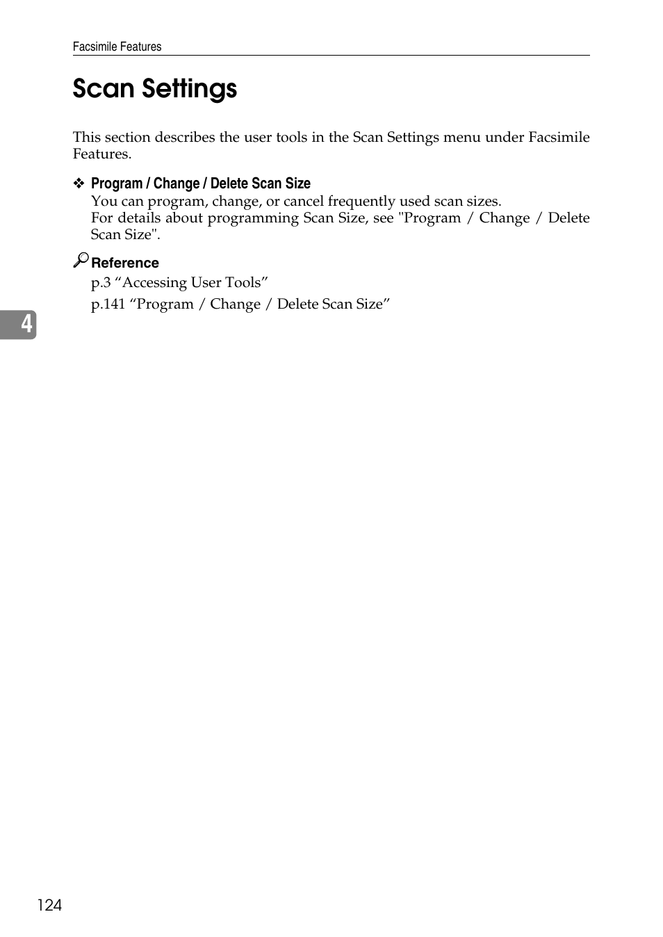 Scan settings, 4scan settings | Ricoh LD435c User Manual | Page 132 / 325