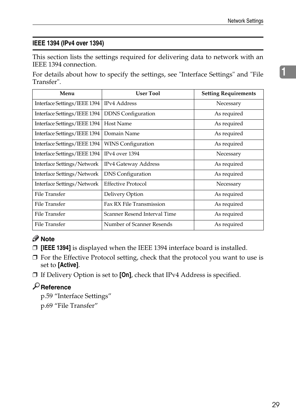 Ieee 1394 (ipv4 over 1394) | Ricoh LD435c User Manual | Page 37 / 325