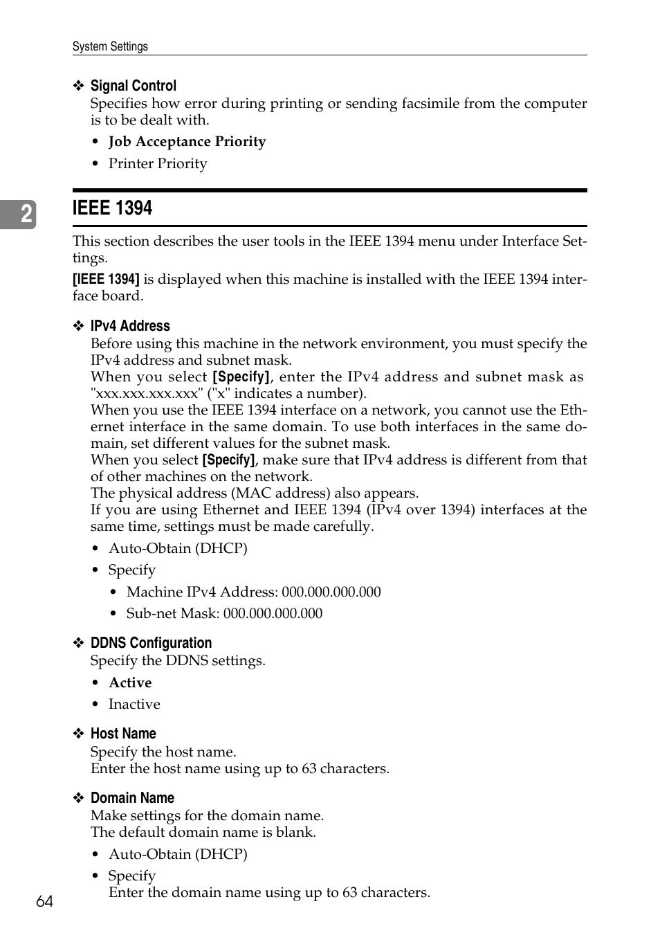 Ieee 1394 | Ricoh LD435c User Manual | Page 72 / 325