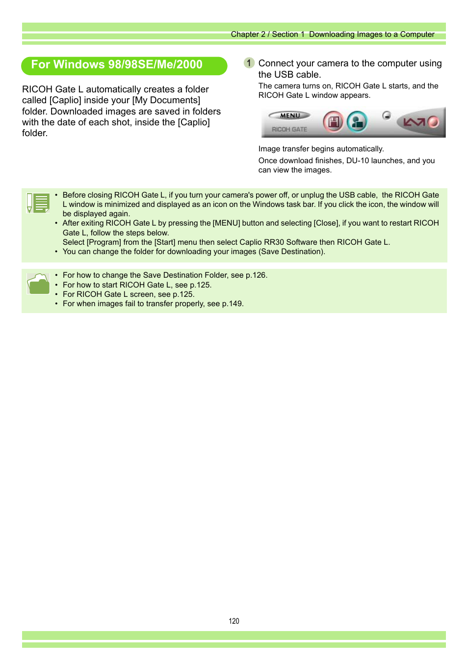 Ricoh Caplio RR30 User Manual | Page 120 / 156