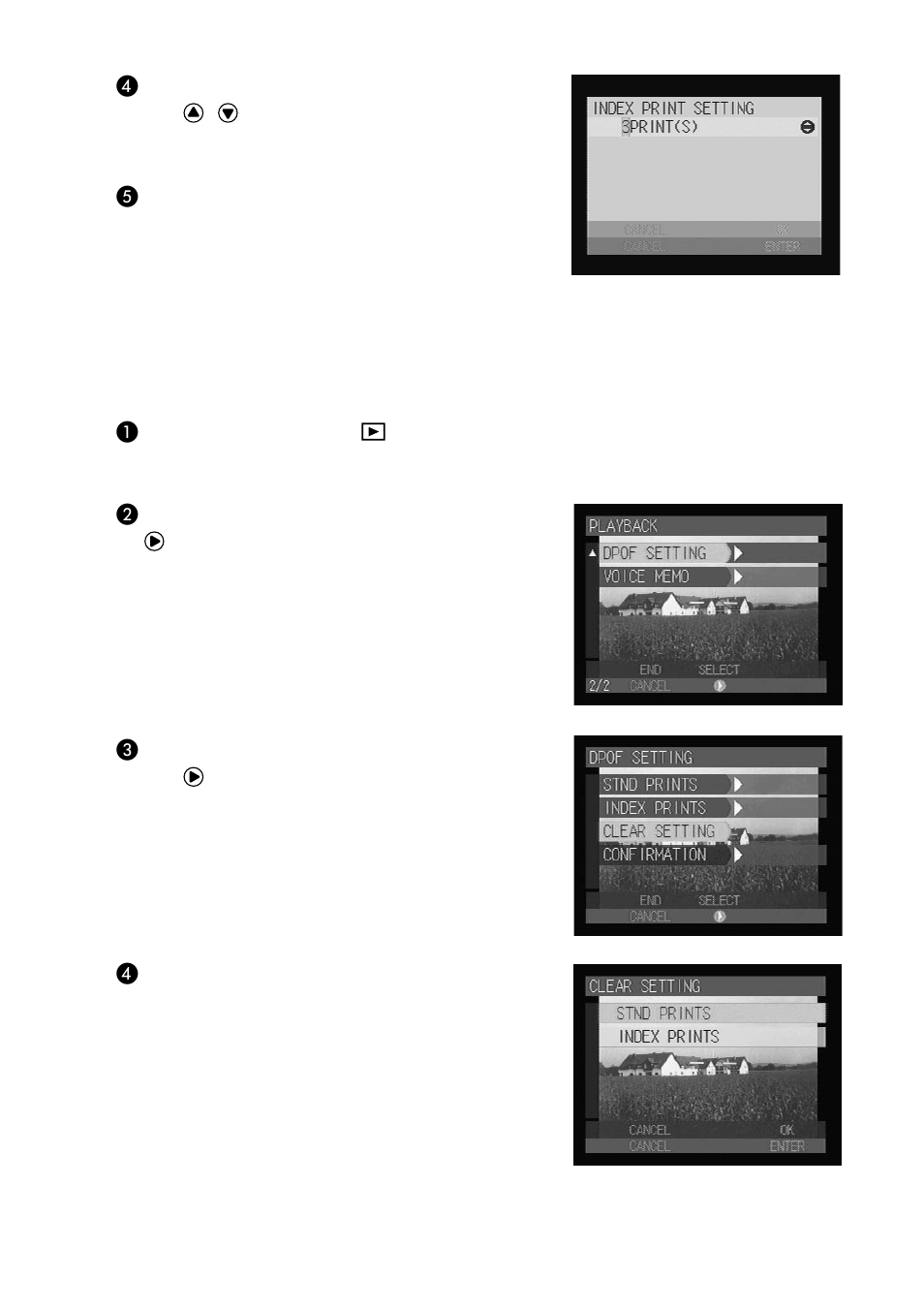 Canceling the dpof settings | Ricoh CAMERA RDC-i500 User Manual | Page 102 / 154