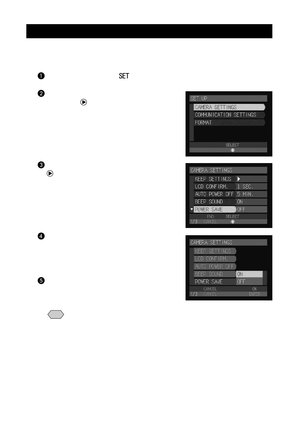 Setting the power saving mode | Ricoh CAMERA RDC-i500 User Manual | Page 114 / 154