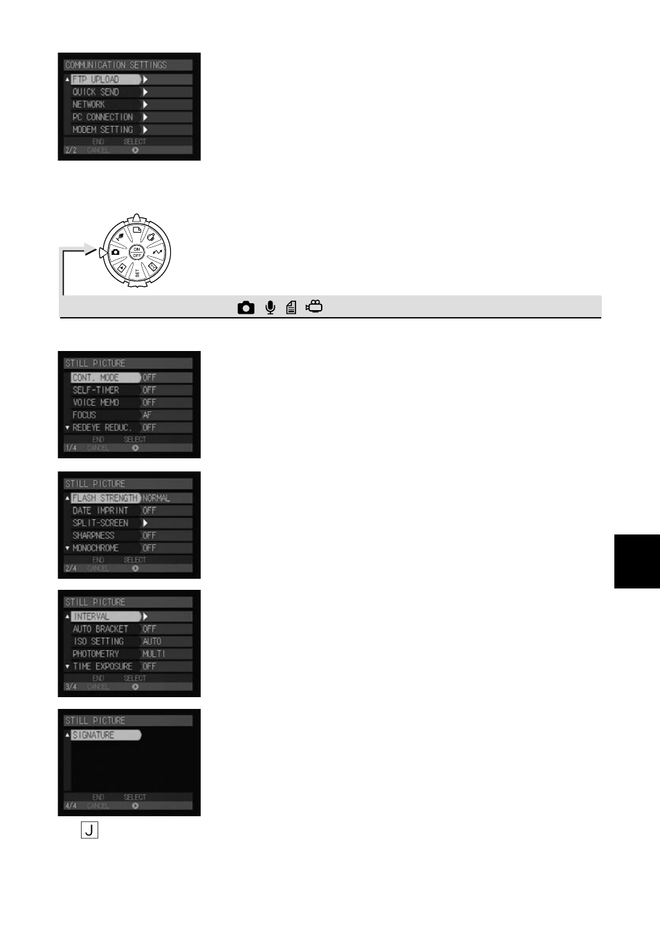 Recording mode, Format, Ô button | Menu button | Ricoh CAMERA RDC-i500 User Manual | Page 145 / 154