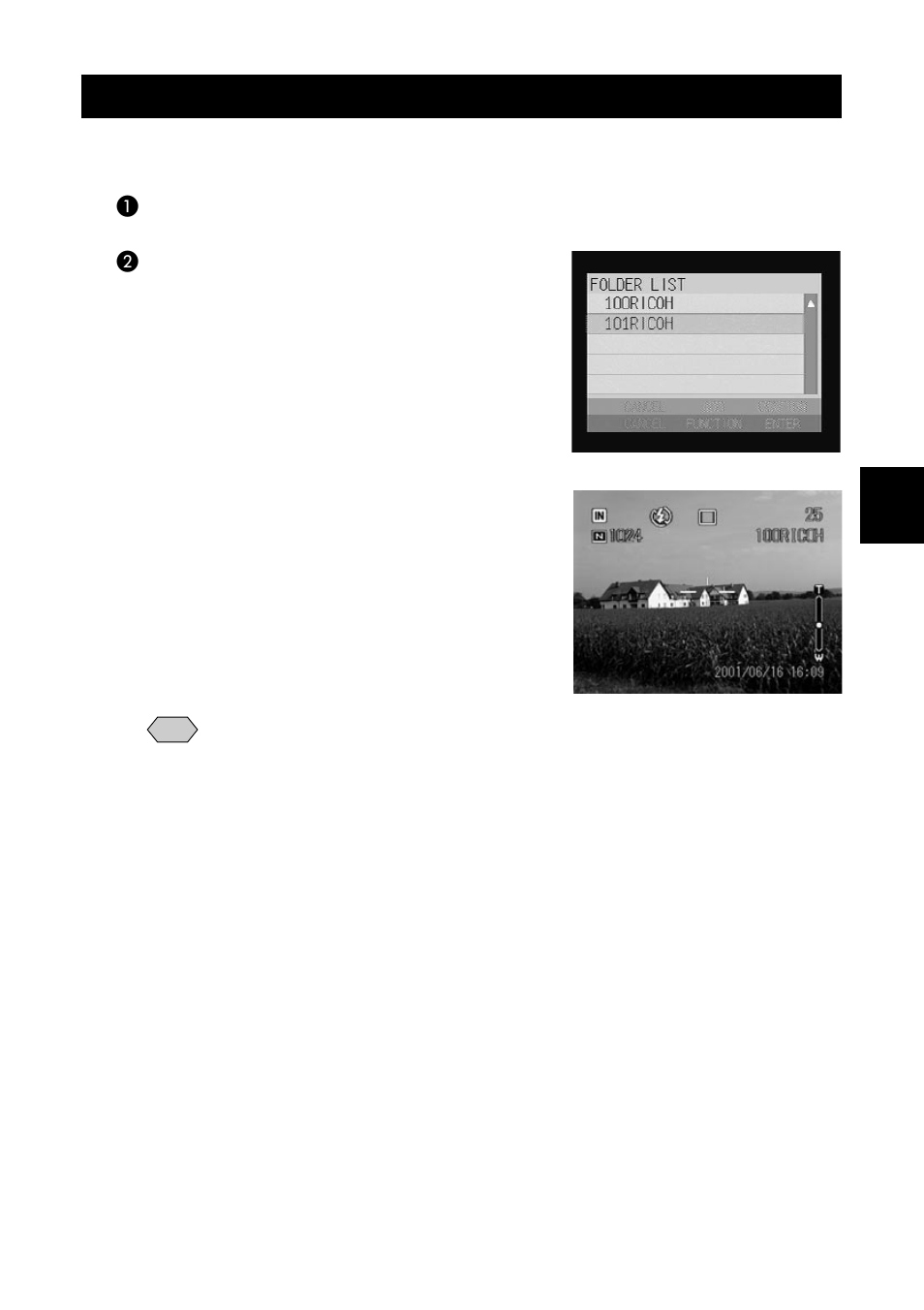 Selecting a folder | Ricoh CAMERA RDC-i500 User Manual | Page 45 / 154