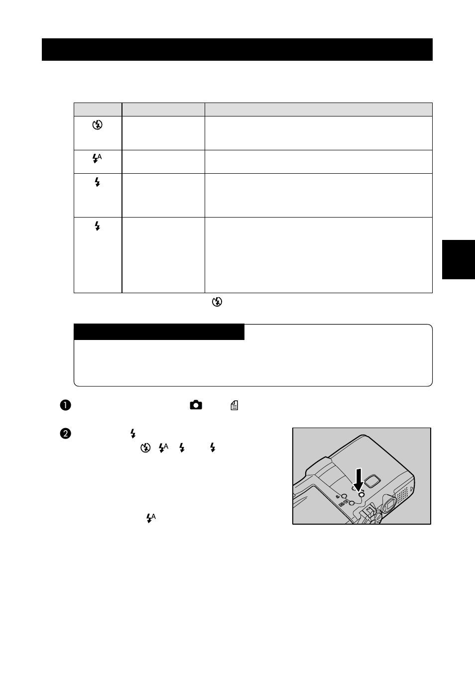 Changing flash modes | Ricoh CAMERA RDC-i500 User Manual | Page 57 / 154