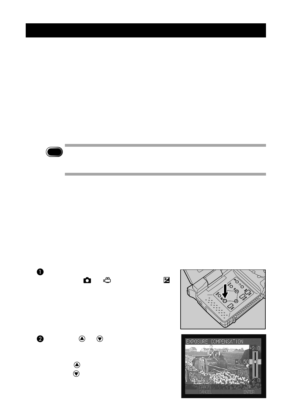 Setting the exposure compensation | Ricoh CAMERA RDC-i500 User Manual | Page 60 / 154