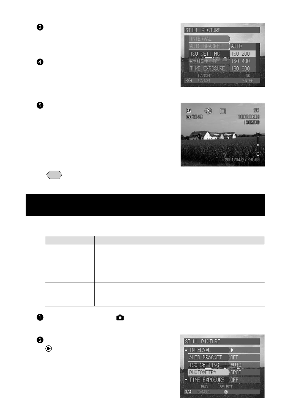 Changing the exposure metering system (photometry) | Ricoh CAMERA RDC-i500 User Manual | Page 78 / 154
