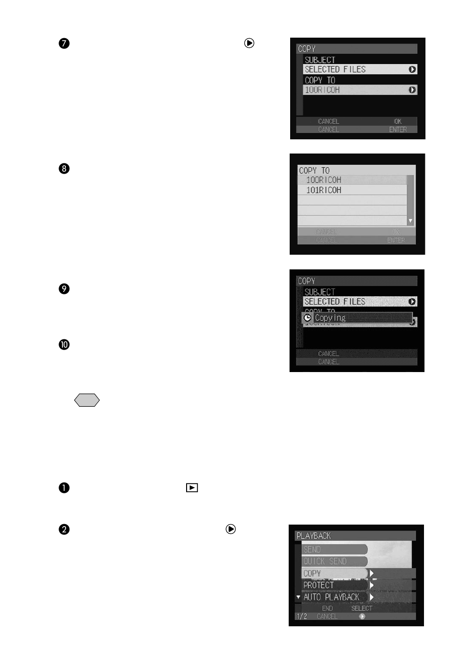 Copying a whole folder | Ricoh CAMERA RDC-i500 User Manual | Page 92 / 154