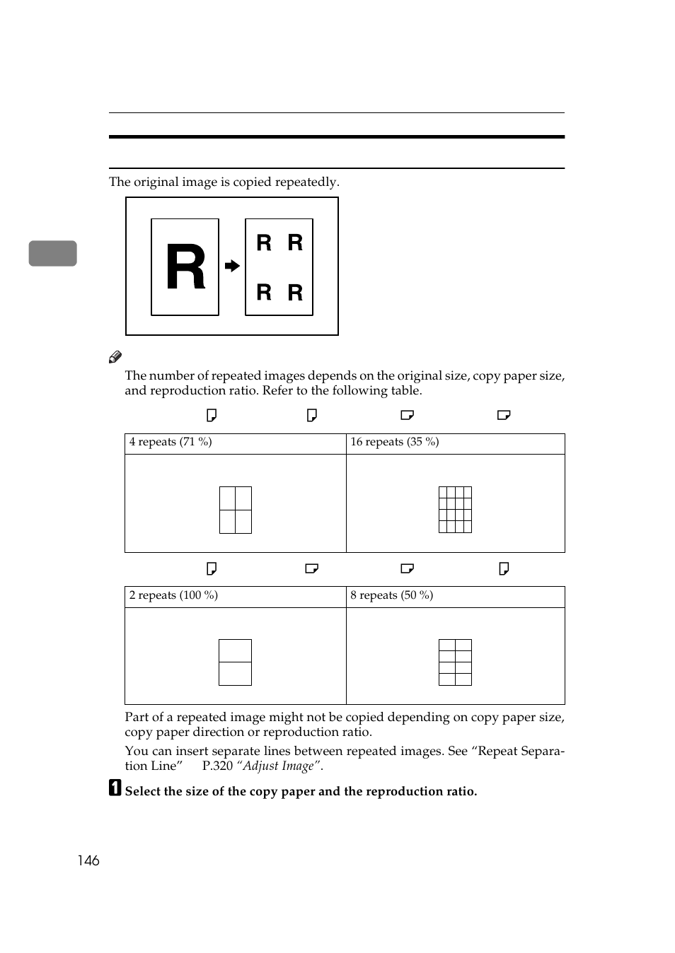Image repeat | Ricoh 850 User Manual | Page 194 / 804