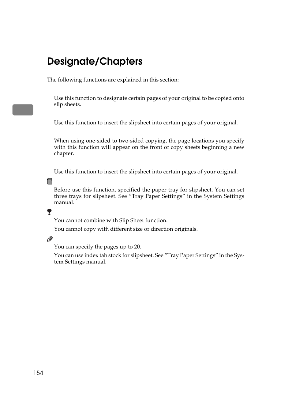 Designate/chapters, 2designate/chapters | Ricoh 850 User Manual | Page 202 / 804
