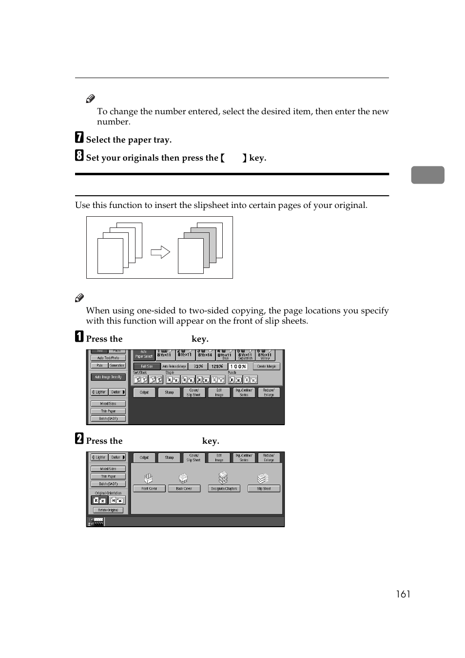 Slip sheet copy | Ricoh 850 User Manual | Page 209 / 804