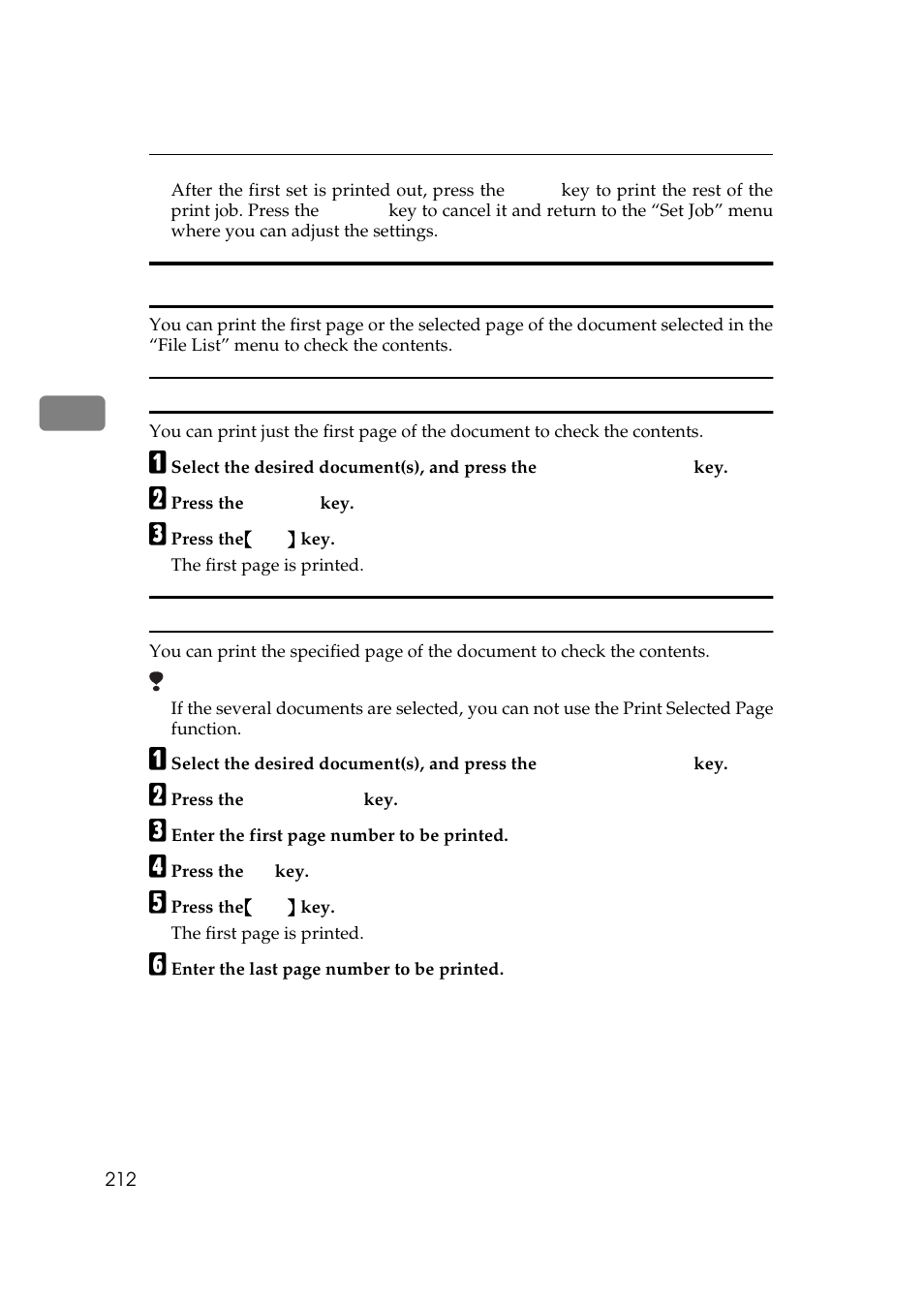 Print selected page | Ricoh 850 User Manual | Page 260 / 804